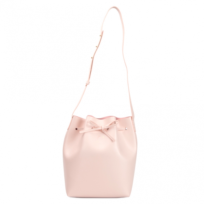 2020 fashion pink PU leather women bucket handbag 